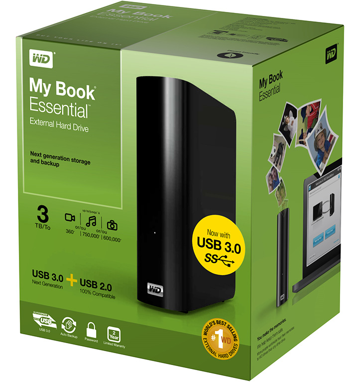 wd my book essential 1tb not working
