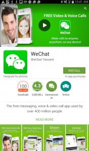 Photo of WeChat App