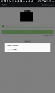 WeChat forgot password 2
